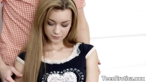 Rehearsal turns into hot sex with petite teen...