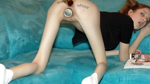 British Hardcore Anal Threesome Ffm With Skinny...